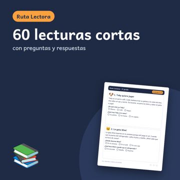 Portada del material: 60 lecturas cortas con preguntas